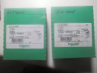 Buy Lot Of 2 New Schneider Electric LC1D12B7 12 AMP Contactor 24VAC Square D • 60$