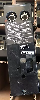 Buy Siemens Type QN2200RH QNRH 200-Amp 2 Pole 240-Volt Circuit Breaker New ++ • 95$