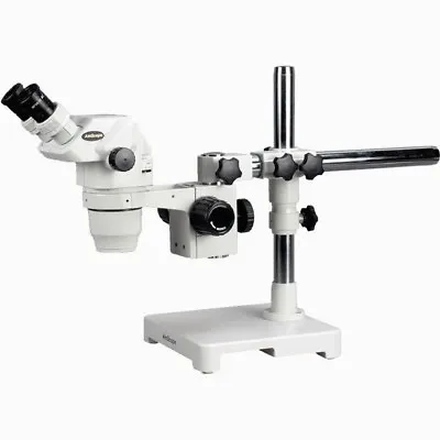 Buy AmScope ZM-3BX 3.35X-45X Ultimate Zoom Microscope W/ Single-Arm Boom Stand • 496.99$