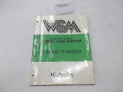 Buy Workshop Manual For Kubota Lawn Tractors Models T1400 T1400H • 35$