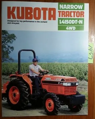 Buy Kubota L4150DT-M 4WD Narrow Tractor Brochure 3055-01-CA 11/86 • 15$