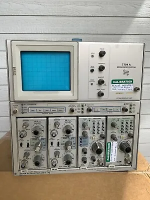 Buy TEKTRONIX 7704A 200MHz 4ch Analog OSCILLOSCOPE With Two 7A26, 7B80, 7B85 Plugins • 550$
