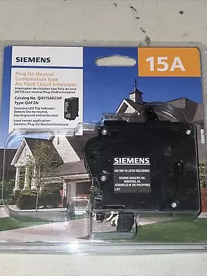 Buy Siemens 15 Amp 1-Pole Combination AFCI Plug-On Neutral Circuit Breaker • 44.99$