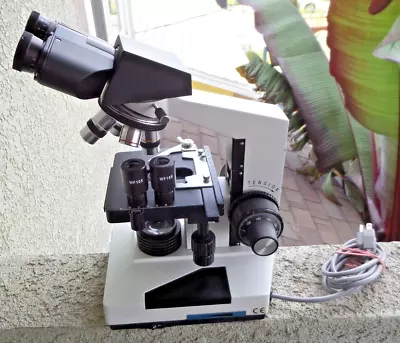 Buy Amscope B490B Compound Binocular Lab Microscope Bundle Used, Tested & Working • 179.50$