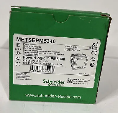 Buy New Schneider Electric METSEPM5340 Power Logic PM5340 Power Meter • 820$