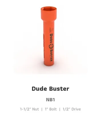 Buy Dude Buster (NB1) 1/2  Drive X 1-1/2  Nut, Extra Deep Impact Socket • 131.23$