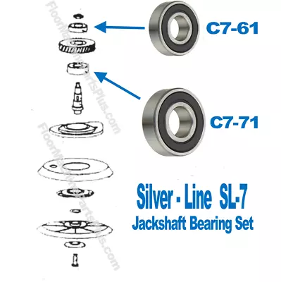 Buy Silver Line SL7 Jackshaft Bearing Set C7-61 & C7-71 • 13.95$