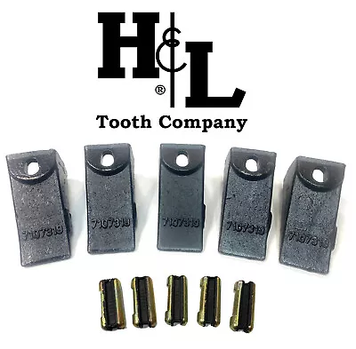 Buy 7107319 Bobcat Style Skid Bucket Tooth + 6737326 Flexpin® By H&L Tooth (5 Pack) • 89.95$
