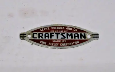 Buy Craftsman King Seeley Machine Badge • 24.99$