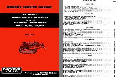 Buy Bucyrus-Erie Hydraulic Bullgraders And Bulldozers Owners Service Manual April 19 • 15.95$
