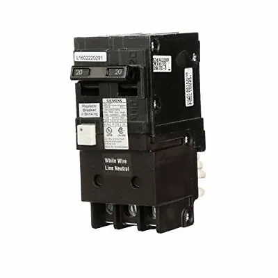 Buy Siemens QF220A QF220 Ground Fault Circuit Interrupter 20 Amp 2 Pole 120 Volt ... • 138.47$