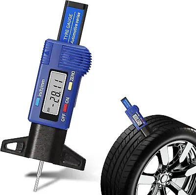 Buy LCD Display Tire Thread Measuring Gauge Digital Tire Depth Gauge Tire Tread Dept • 10.68$