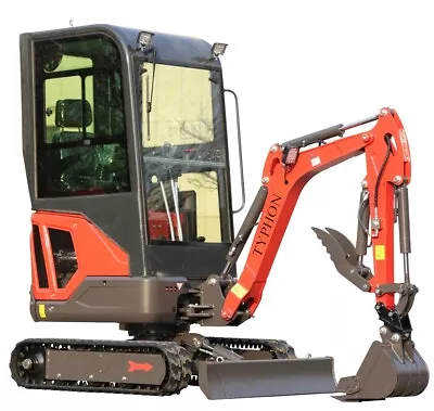 Buy NEW Mini Excavator 1.8 Ton TYPHON 18 FLEX With EPA Kubota D722 Diesel Engine • 13,499.91$