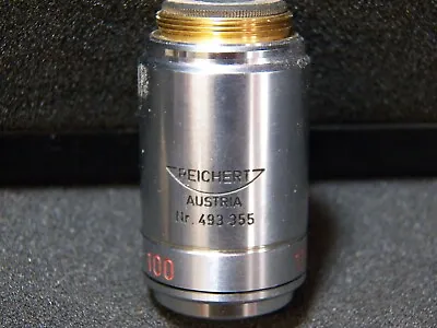 Buy Reichert Plan Oel Ph 100x/1.25 Microscope Objective Lens - Made In Austria • 299.99$