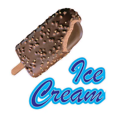 Buy Food Truck Decals Ice Cream Style H Retail Concession Concession Sign Brown • 11.99$