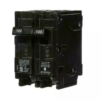 Buy Siemens Q2100 100A 2 Pole 240V Circuit Breaker - Black • 37.38$