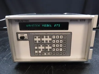 Buy Wavetek Model 275 Programmable Arbitrary Function Generator ** Powers On ** • 199.99$
