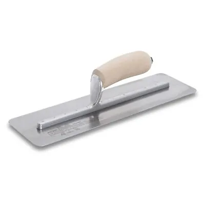 Buy The Premier Line ST16 16-Inch By 4-Inch Silo Trowel With Curved Wood Handle • 63.02$