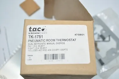 Buy NEW Schneider Electric TAC TK-1751 Pneumatic Room Thermostat Dual Setpoint • 74.99$