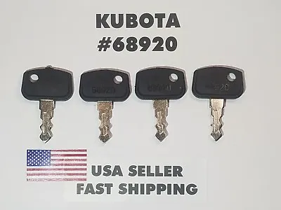 Buy (4) Kubota RTV 500, 900, 1140, ATV Tractor Mower Ignition Keys # 68920  • 11.85$