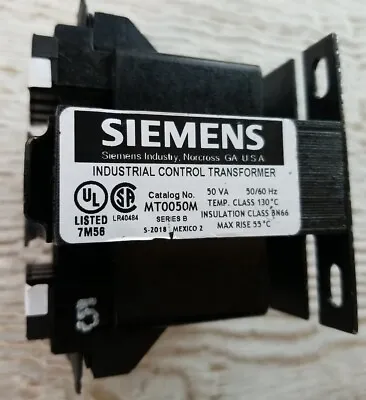 Buy Siemens Transformer MT0050M Industrial Control 50Va 50/60Hz Series B New No Box • 99.99$
