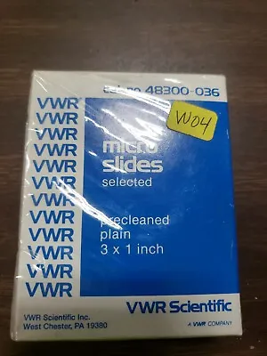 Buy New VWR Pre-Cleaned 3  X 1  Plain Micro Slides No. 48300-036 • 9.99$