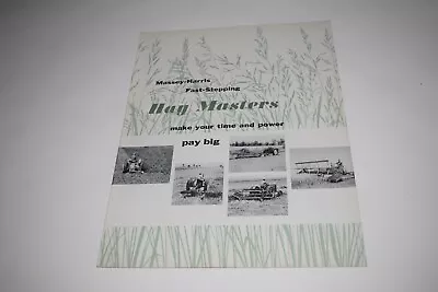 Buy Massey Harris Hay Masters Sales Brochure  60 6 Mowers, 21 26 11 Rakes, 6 Wagon • 10$