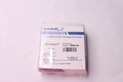 Buy (72-Pk) VWR Vistavision Microscope Slides 3  X 1  X 1 MM 16005-106 • 9.58$