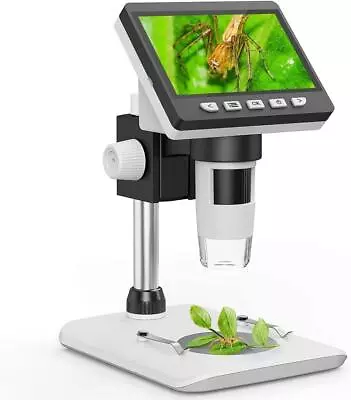Buy TOMLOV 1000x Soldering Microscope 4.3  Digital Coin Microscope With 8 LED Lights • 59.99$