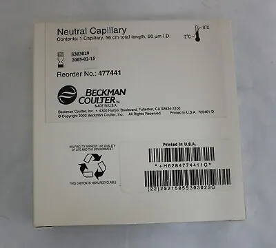 Buy Beckman Coulter Neutral Capillary 58cmx50um I.D For PA 800 & P/ACE MDQ,477441 • 179$