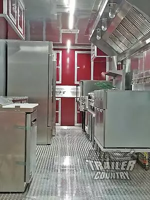Buy New 2024 8.5x30 V Nose Enclosed Cargo Food Vending Trailer Mobile Kitchen • 305$