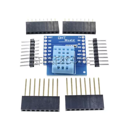 Buy DHT11 D1 Mini WeMos Module Single Bus Digital Temperature Humidity Sensor Shield • 2.58$