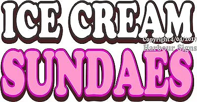 Buy (Choose Your Size) Ice Cream Sundaes DECAL Food Truck Concession Restaurant • 14.99$