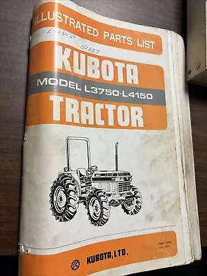 Buy Kubota Tractor L3750 L4150 Illustrated Parts List 07909-55960 • 14.99$