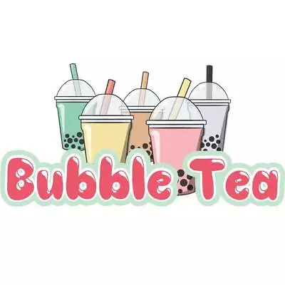 Buy SignMission 48 In. Bubble Tea Concession Decal Sign With Cart Trailer Stand S... • 51.87$