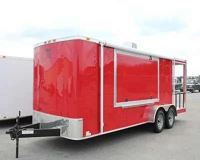 Buy NEW 7x21 7 X 21 Enclosed Concession Food Vending BBQ Porch Trailer * MUST SEE * • 21,150$