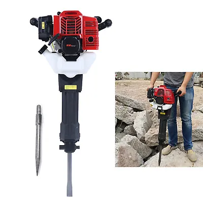 Buy NEW 52CC Gas Powered Demolition Concrete Breaker Drill Jack Hammer W/ Air Cooled • 251.75$