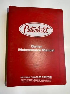 Buy PETERBILT 359 362 310 Truck Maintenance Repair Shop Service Manual Rev 09/1981 • 185$