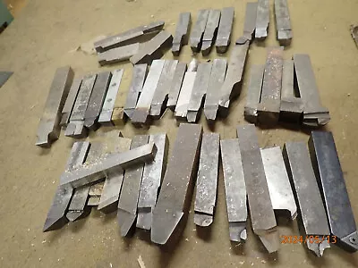 Buy Lot W755 Pile Of Metal Lathe Bits Carbide Tipped And Other  Machinist Tooling • 39.99$