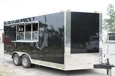 Buy NEW 8.5 X 16 8.5X16 Enclosed Concession Food Vending BBQ Trailer W/ Equipment • 32,795$