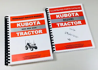 Buy Kubota B5200D 4Wd Tractor Service Repair Manual Parts Catalog Shop Set Overhaul • 63.97$