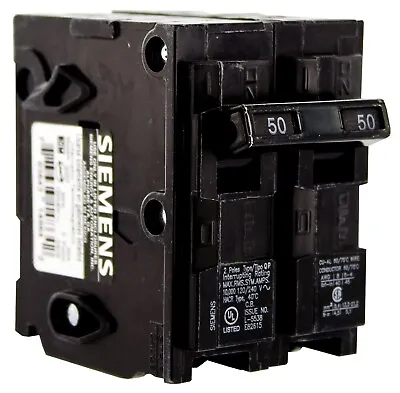 Buy LOT OF (12) Siemens Q250 50Amp Double Pole Standard Trip Circuit Breaker • 188$