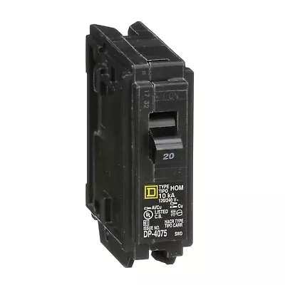 Buy Square D By Schneider Electric HOM120CP Homeline 20 Amp Single-Pole Circuit Bre • 10.97$