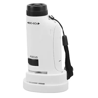 Buy 2211 Small Handheld Round Handle Microscope 60X To 120X Mini Pocket Microscope • 9.40$