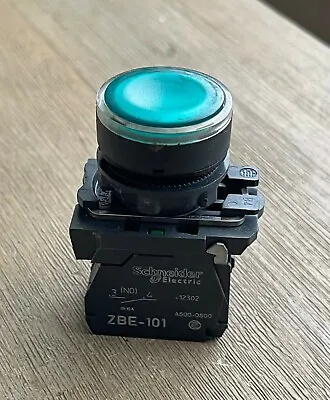 Buy Schneider Electric Green Pushbutton With Zbv-b3 & Zbe-101 Contact Blocks • 20$