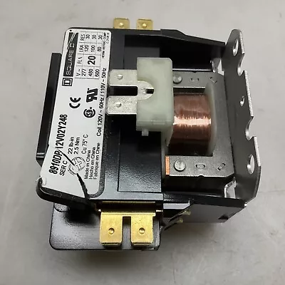 Buy Schneider Electric Contactor 2 Pole 20 Amp 110/120 Vac 8910DP12V02Y248 *CHIPPED • 14.99$