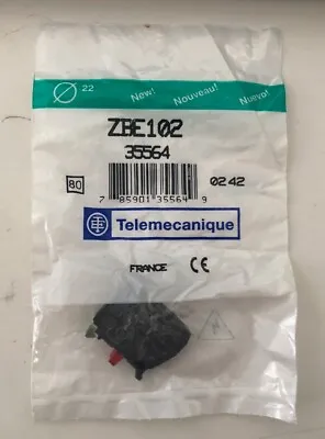 Buy SCHNEIDER ELECTRIC ZBE102 Contact Block: 22 Mm, 1 N/C, 10A @ 600V AC, Momentary • 4.95$