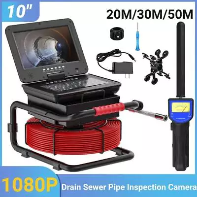 Buy Sewer Camera HD Drain Pipe Inspection Camera With 10 In LCD Screen Monitor • 968.99$