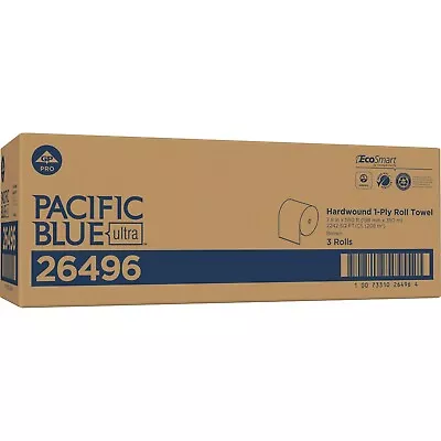 Buy Pacific Blue Ultra Paper Towels Natural 7.87 X 1150 Ft 3 Roll/Carton 26496 • 52.07$