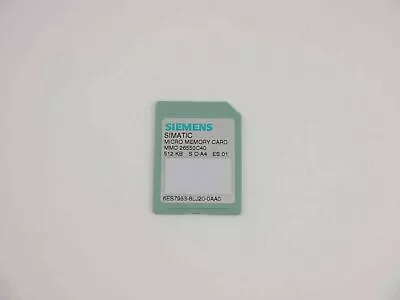 Buy SIEMENS 6ES7953-8LJ20-0AA0 SIMATIC S7 Micro Memory Card For S7-300/C7/ET 200 • 38.83$